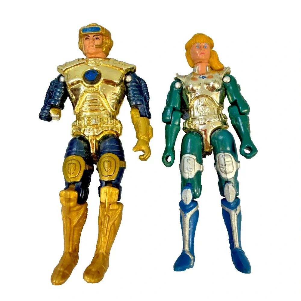 Vintage 1985 Mattel Power Lords Adam‎ Power Shanthi Action Figure Lot Sci-Fi Toy